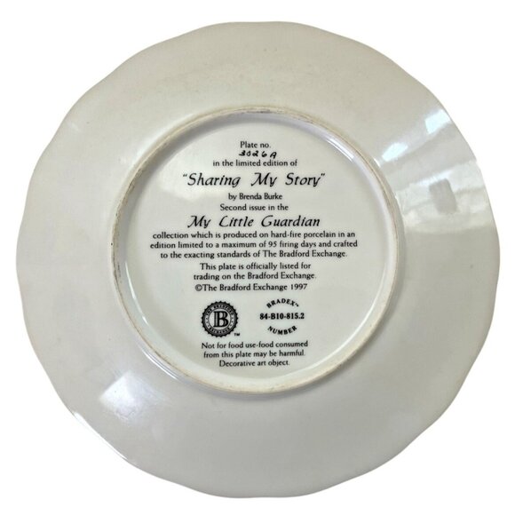 Sharing My Story By Brenda Burke Limited Edition Collector Plate - Picture 2 of 3